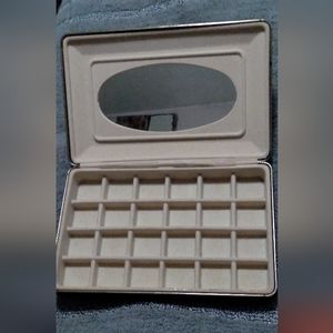 Black Velvet Jewelry Storage Case/Organizer With Mirror